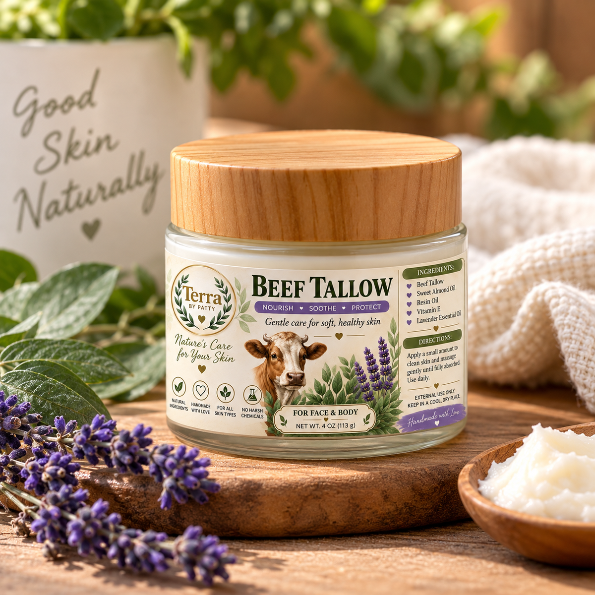 Beef Tallow Cream
