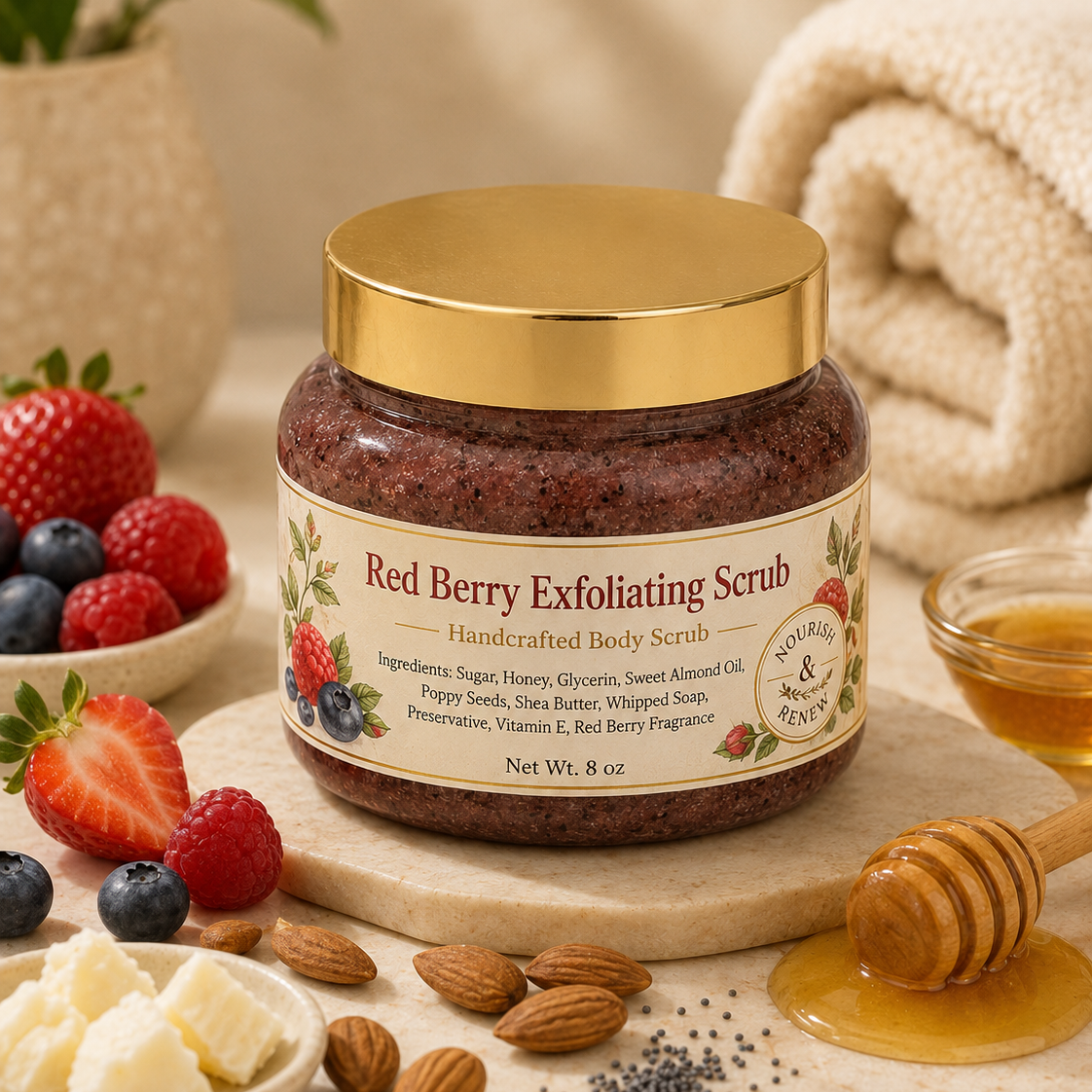 Red Berries Body Scrub